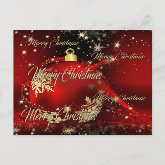 Cartes Pour Fêtes Annuelles Joyeux Noël (Devant)