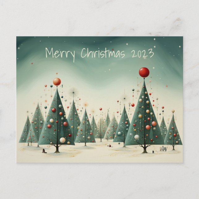 Cartes Pour Fêtes Annuelles Joyeux Noël (Devant)