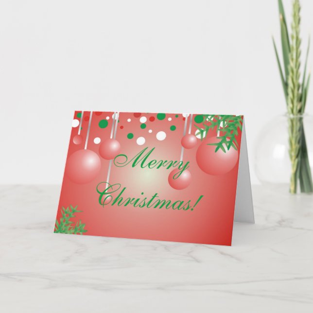Cartes Pour Fêtes Annuelles Joyeux Noël ! (Devant)