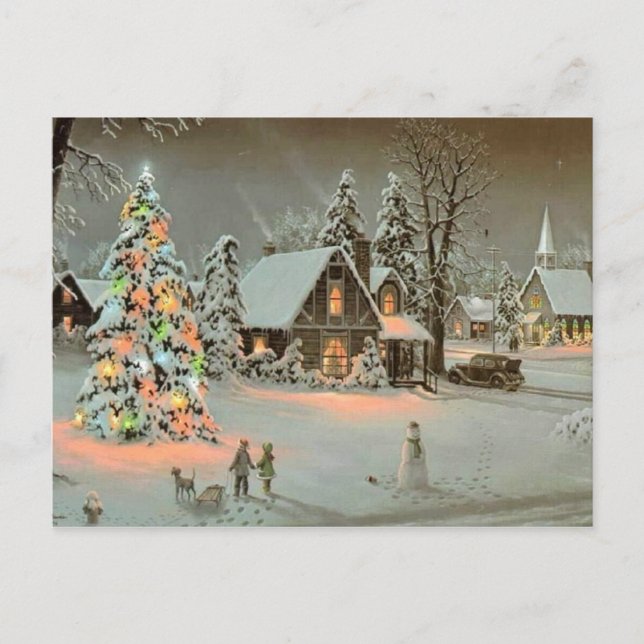 Cartes Pour Fêtes Annuelles Joyeux Noël (Devant)