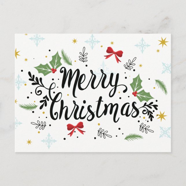 Cartes Pour Fêtes Annuelles Joyeux Noël ! (Devant)