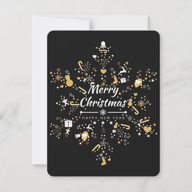 Cartes Pour Fêtes Annuelles "Joyeux Noël" (Devant)