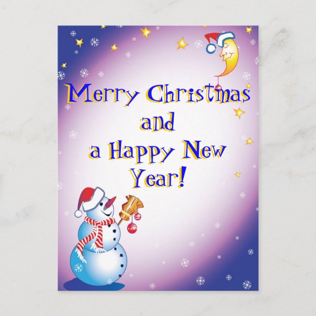 Cartes Pour Fêtes Annuelles Joyeux Noël ! (Devant)