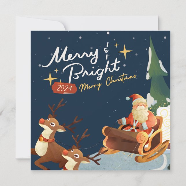 Cartes Pour Fêtes Annuelles joyeux Noël (Devant)