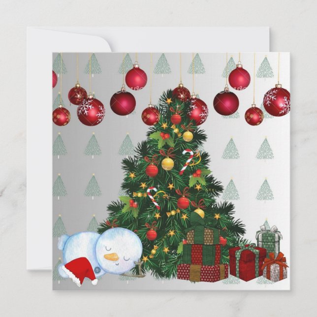 Cartes Pour Fêtes Annuelles joyeux Noël (Devant)