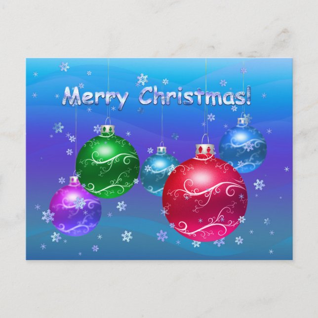 Cartes Pour Fêtes Annuelles Joyeux Noël ! (Devant)