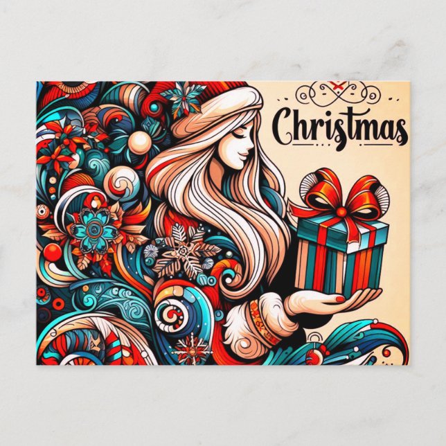 Cartes Pour Fêtes Annuelles Joyeux Noël (Devant)