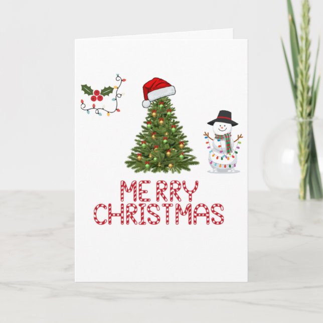 Cartes Pour Fêtes Annuelles Joyeux Noël (Devant)