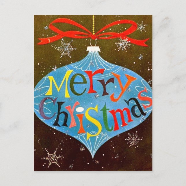 Cartes Pour Fêtes Annuelles Joyeux Noël (Devant)