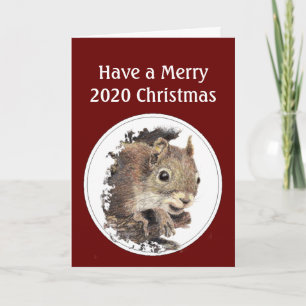 Cartes Pour Fêtes Annuelles Joyeux Noël 2020 En dépit des noix!  Humour