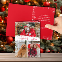 Joyeux Noël 3 photo Collage plié