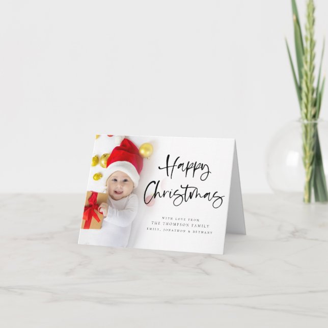 Cartes Pour Fêtes Annuelles Joyeux Noël 6 Photo Holiday Card (Devant)