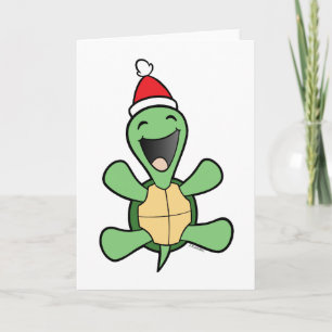 Cartes Pour Fêtes Annuelles Joyeux Noël à la tortue