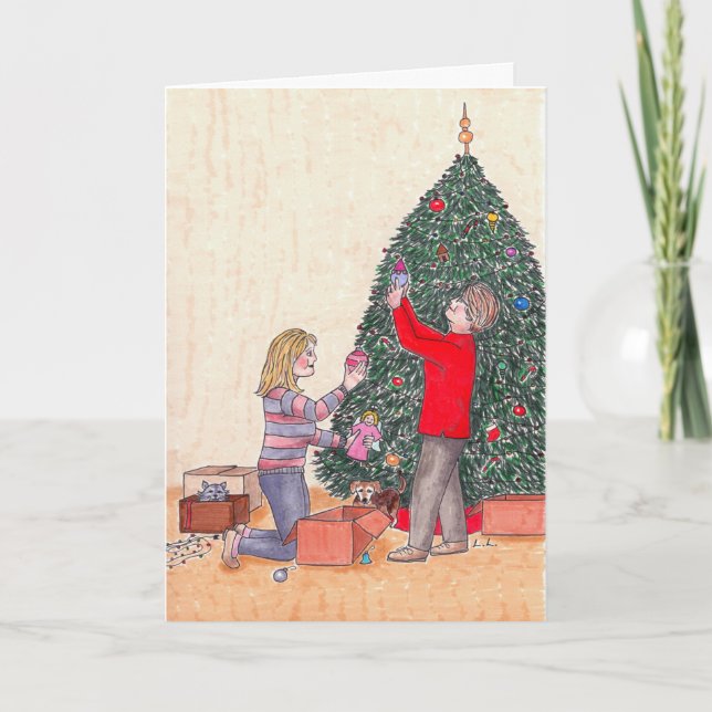 Cartes Pour Fêtes Annuelles Joyeux Noël à ma maman (Devant)