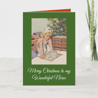 Cartes Pour Fêtes Annuelles Joyeux Noël à ma merveilleuse infirmière