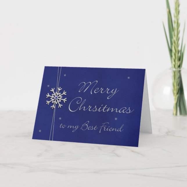 Cartes Pour Fêtes Annuelles Joyeux Noël à mon meilleur ami (Devant)