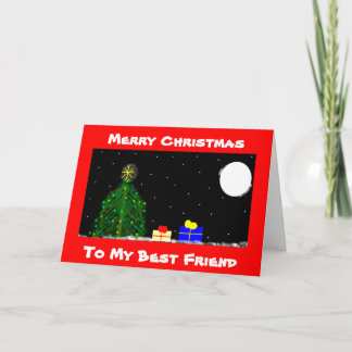 Cartes Pour Fêtes Annuelles Joyeux Noël, à mon meilleur ami