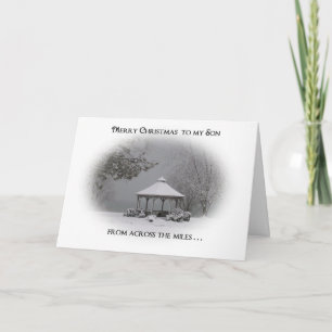 Cartes Pour Fêtes Annuelles Joyeux Noël à Son-"de l'autre côté des miles"