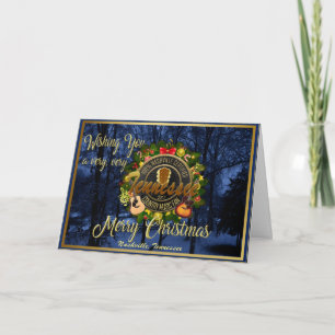 Cartes Pour Fêtes Annuelles Joyeux Noël à un fan de musique country du Tenness