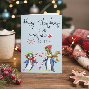 Cartes Pour Fêtes Annuelles Joyeux Noël à un merveilleux couple