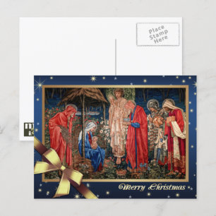 Cartes Pour Fêtes Annuelles Joyeux Noël. Adoration des Mages