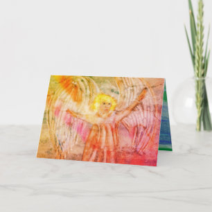 Cartes Pour Fêtes Annuelles Joyeux Noël Angel Herald Rejoice