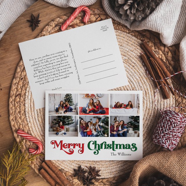 Cartes Pour Fêtes Annuelles Joyeux Noël année en revue 6 Photo (Créateur téléchargé)