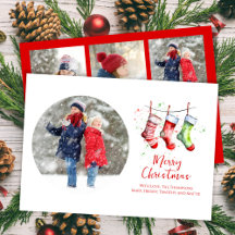 Joyeux Noël aquarelle Stockage photo Collage