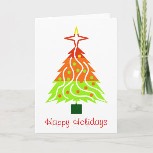 Cartes Pour Fêtes Annuelles Joyeux Noël Arbre
