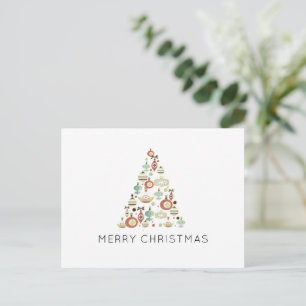 Cartes Pour Fêtes Annuelles Joyeux Noël Arbre Budget Vacances