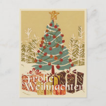 Joyeux Noël arbre cadeaux style rétro