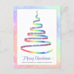 Cartes Pour Fêtes Annuelles Joyeux Noël Arbre logo de l'entreprise