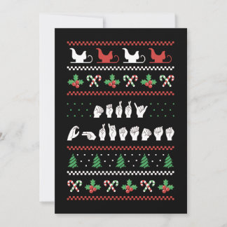 Cartes Pour Fêtes Annuelles Joyeux Noël - ASL American Sign Language I