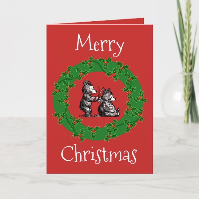 Cartes Pour Fêtes Annuelles Joyeux Noël au coiffeur (Devant)