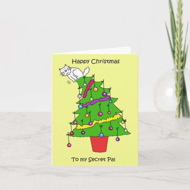 Cartes Pour Fêtes Annuelles Joyeux Noël au Pal Secret (Devant)