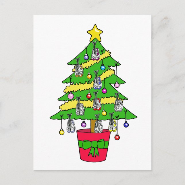 Cartes Pour Fêtes Annuelles Joyeux Noël aux amateurs de sport (Devant)