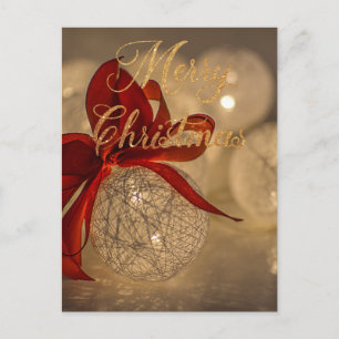Cartes Pour Fêtes Annuelles Joyeux Noël avec boules lumineuses 