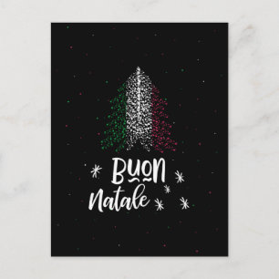 Cartes Pour Fêtes Annuelles Joyeux Noël avec drapeau d'Italie