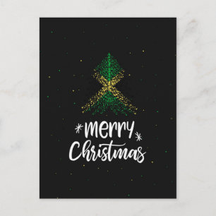 Cartes Pour Fêtes Annuelles Joyeux Noël avec drapeau jamaïcain
