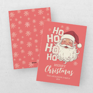 Cartes Pour Fêtes Annuelles Joyeux Noël avec le Père Noël mignon