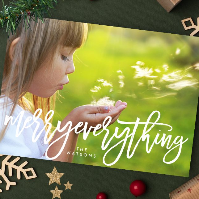 Cartes Pour Fêtes Annuelles Joyeux Noël blanc Tout photo (Créateur téléchargé)