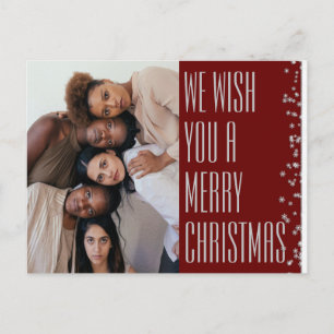 Cartes Pour Fêtes Annuelles Joyeux Noël Bourgogne Photo Holiday