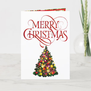 Cartes Pour Fêtes Annuelles Joyeux Noël Bright Happy Colors Texte photo