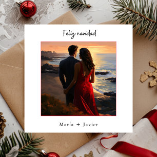 Cartes Pour Fêtes Annuelles Joyeux Noël Calligraphie Élégante Photo