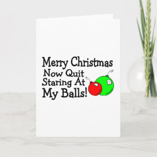 Cartes Pour Fêtes Annuelles Joyeux Noël Cesse Maintenant D'Éclater À Mes Boule