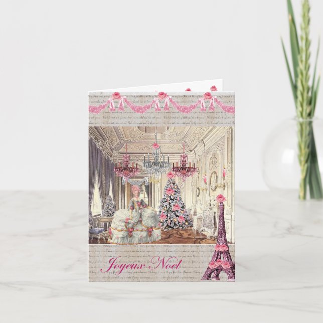 Cartes Pour Fêtes Annuelles Joyeux Noel Château de Versailles ~Marie Antoinett (Devant)