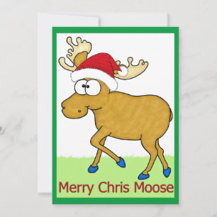 Cartes Pour Fêtes Annuelles Joyeux Noël Chris Moose