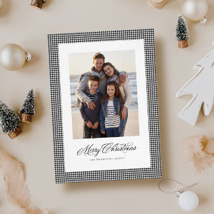 Cartes Pour Fêtes Annuelles Joyeux Noël classique pied-de-chaussée une photo