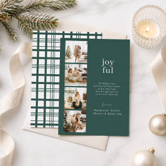 Cartes Pour Fêtes Annuelles Joyeux Noël Collage Photo Personnalisé 4