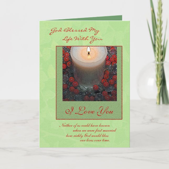 Cartes Pour Fêtes Annuelles Joyeux Noël Conjoint (Devant)